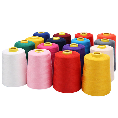 100% পলিস্টার সেলাইয়ের থ্রেড 40/2 40s/2 402 3000 Yards Spot With Different Colors
