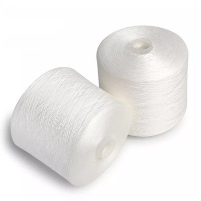 কাঁচা সাদা 40/2 50/2 60/2 100% রিং স্পুন পলিস্টার গার্ন রঙিন গার্ন রঙিন জন্য