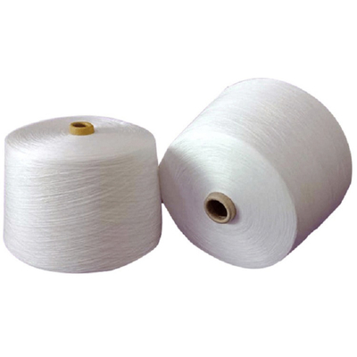 কাঁচা হোয়াইট 40s/2, 20s/2 100% পলিস্টার রিং স্পুন ইয়ার্ড ফর পোশাক সেলাই থ্রেড
