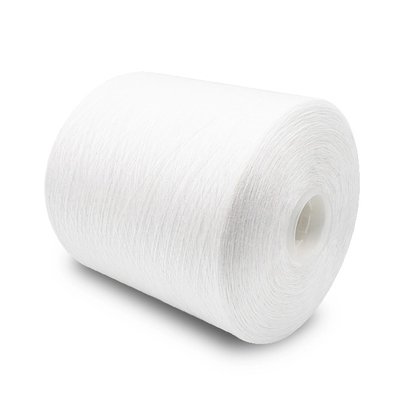গরম বিক্রি হওয়া কাঁচা সাদা 40s/2, 20/2, 30/2 50/2 100% স্পুন পলিয়েস্টার সেলাই সুতা