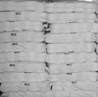 20s/2, 40s/2, 60s/2 Raw White 100% Polyester Core Spun Yarn For Polyester Yarn Dyeing