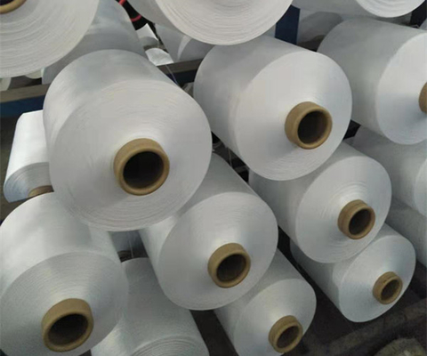 100d/36f 150d/48f ১০০% সাদা ১০০% পলিস্টার ফিলামেন্ট গার্ন ফর কার্টেন ফ্যাব্রিক