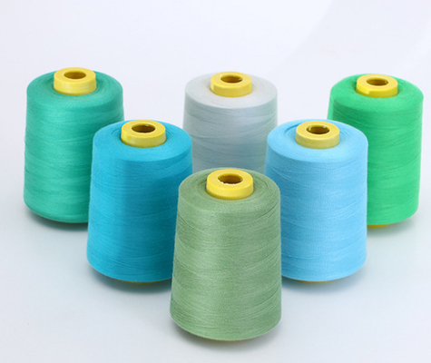মাল্টি রঙ 40/2 Overlock জন্য 100% স্পিন পলিয়েস্টার সেলাই থ্রেড