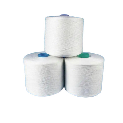 20s/2, 40s/2, 60s/2 Raw White 100% Polyester Core Spun Yarn For Polyester Yarn Dyeing