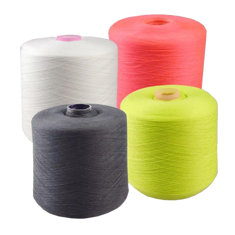সাদা, কালো, রঙ 100% পলিস্টার স্পুন ইয়ার্ড 40S/2 1.25kg/কন